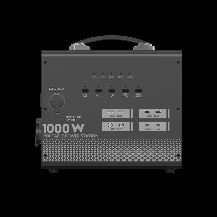 Portable 1000Watt Power Bank Station with AC Outlet Lithium Ion Pack for Outdoor Camping Travel Hunting & Emergency Use-Custom Battery Packs